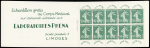 N°188-C2, carnet de 10 timbres 10c vert "Semeuse" avec