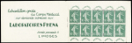 N°188-C2, carnet de 10 timbres 10c vert "Semeuse" avec