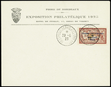 N°182 Congrès Philatélique de Bordeaux obl. càd de