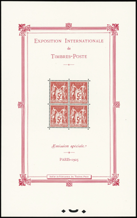 N°1 Exposition Philatélique de Paris, neuf **, TB
