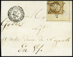 N°13Ad 10c bistre, Type I, coin de feuille avec filets