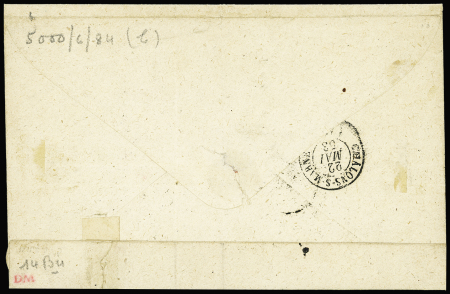 N°10b 25c bleu, cdf avec filet d'encadrement, bien