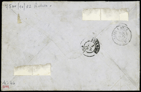 N°11 1c olive, vingt exemplaire sur lettre de Lure,
