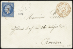 Càd rouge Bureau du Palais de Saint Cloud 1863 et losange