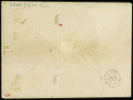 N°18a 1f carmin foncé, réparé, voisin à gauche, obl.