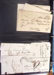 1795-2014, Collection de 10 classeurs de lettres anciennes,