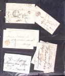 1795-2014, Collection de 10 classeurs de lettres anciennes,