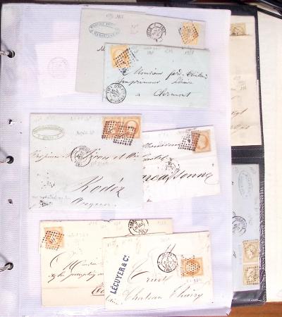 1795-2014, Collection de 10 classeurs de lettres anciennes,