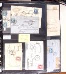 1795-2014, Collection de 10 classeurs de lettres anciennes,