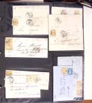 1795-2014, Collection de 10 classeurs de lettres anciennes,