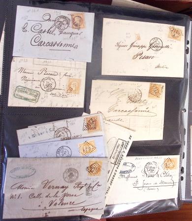 1795-2014, Collection de 10 classeurs de lettres anciennes,