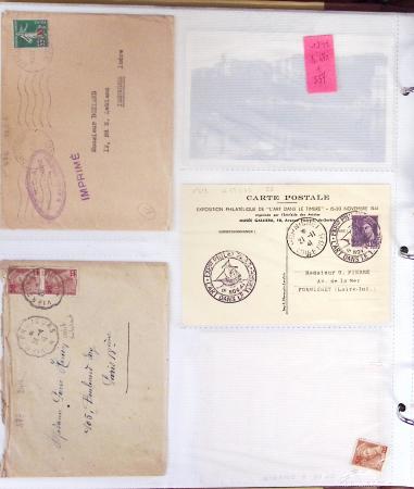 1795-2014, Collection de 10 classeurs de lettres anciennes,