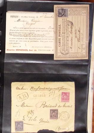 1795-2014, Collection de 10 classeurs de lettres anciennes,