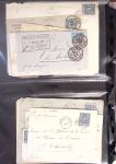 1795-2014, Collection de 10 classeurs de lettres anciennes,