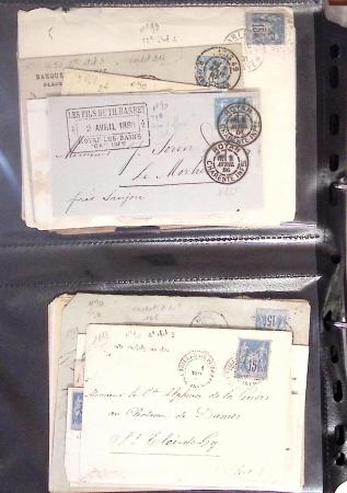 1795-2014, Collection de 10 classeurs de lettres anciennes,