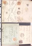 1795-2014, Collection de 10 classeurs de lettres anciennes,
