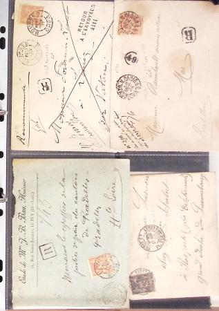 1795-2014, Collection de 10 classeurs de lettres anciennes,