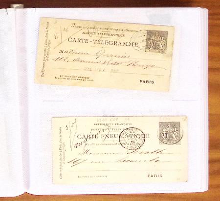 1795-2014, Collection de 10 classeurs de lettres anciennes,