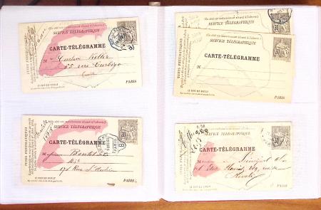 1795-2014, Collection de 10 classeurs de lettres anciennes,