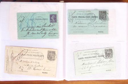 1795-2014, Collection de 10 classeurs de lettres anciennes,