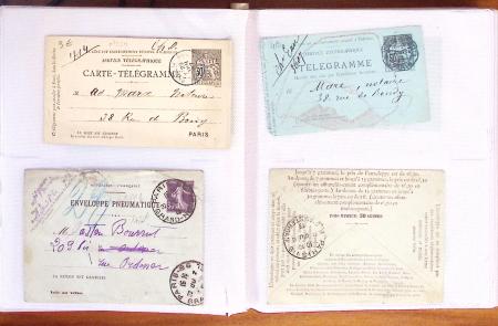 1795-2014, Collection de 10 classeurs de lettres anciennes,