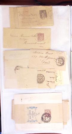 1795-2014, Collection de 10 classeurs de lettres anciennes,