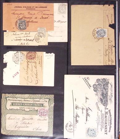1795-2014, Collection de 10 classeurs de lettres anciennes,