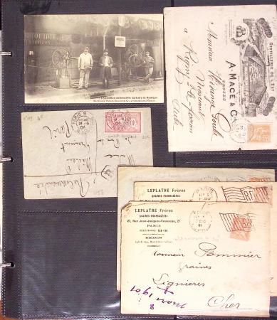 1795-2014, Collection de 10 classeurs de lettres anciennes,