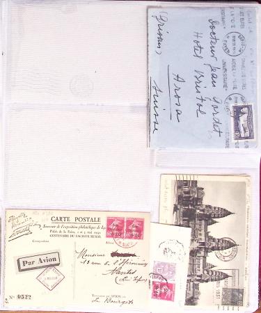 1795-2014, Collection de 10 classeurs de lettres anciennes,