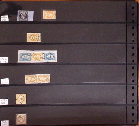 1852-1884, Collection sur pages de classeurs de timbres