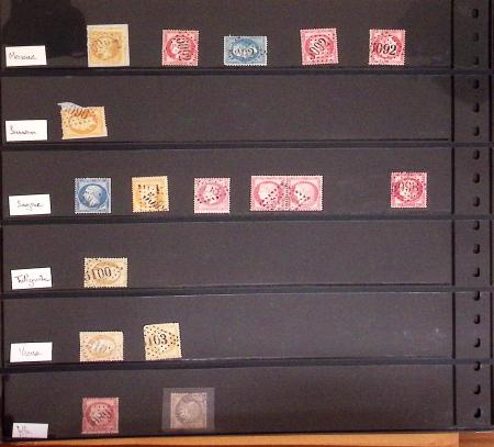1852-1884, Collection sur pages de classeurs de timbres