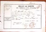 1791-1867, Lot de 12 lettres et documents d'ALGERIE,