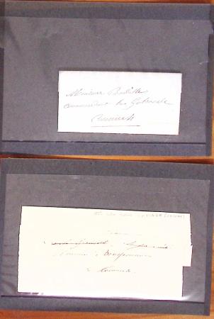1848-1855, lot de lettres et de documents de l'ARMEE