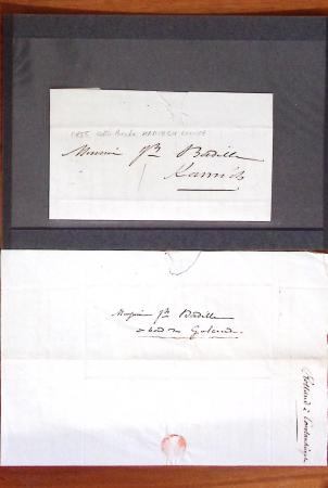 1848-1855, lot de lettres et de documents de l'ARMEE