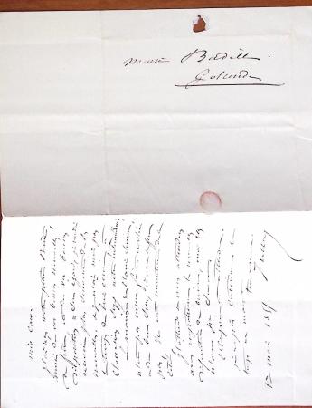 1848-1855, lot de lettres et de documents de l'ARMEE