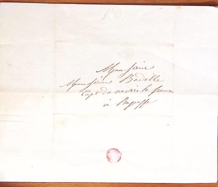 1848-1855, lot de lettres et de documents de l'ARMEE