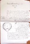 1848-1855, lot de lettres et de documents de l'ARMEE