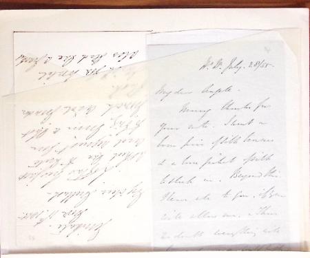 1848-1855, lot de lettres et de documents de l'ARMEE