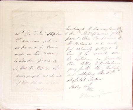 1848-1855, lot de lettres et de documents de l'ARMEE