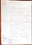 1848-1855, lot de lettres et de documents de l'ARMEE