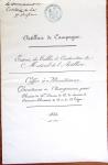 1848-1855, lot de lettres et de documents de l'ARMEE