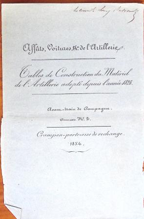 1848-1855, lot de lettres et de documents de l'ARMEE