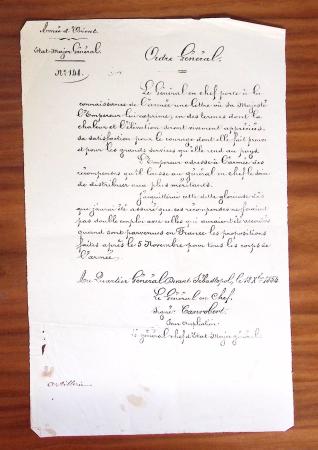 1848-1855, lot de lettres et de documents de l'ARMEE