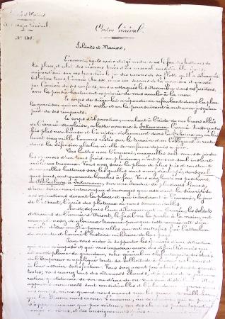 1848-1855, lot de lettres et de documents de l'ARMEE