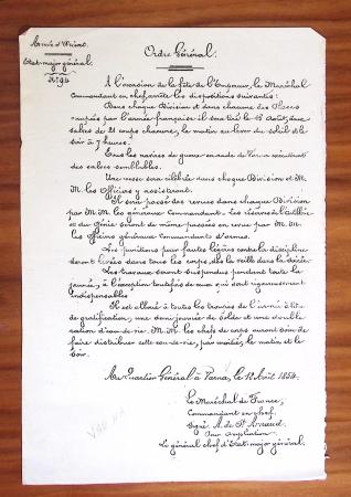 1848-1855, lot de lettres et de documents de l'ARMEE
