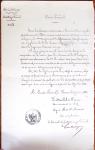 1848-1855, lot de lettres et de documents de l'ARMEE