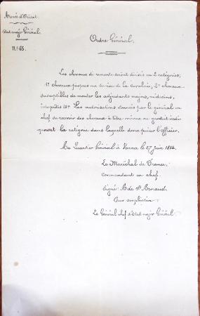 1848-1855, lot de lettres et de documents de l'ARMEE