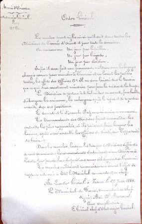 1848-1855, lot de lettres et de documents de l'ARMEE