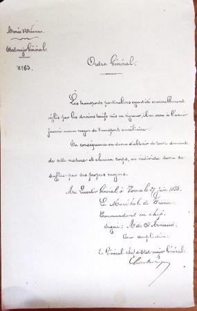 1848-1855, lot de lettres et de documents de l'ARMEE