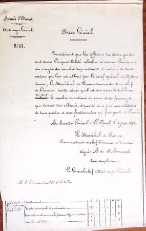 1848-1855, lot de lettres et de documents de l'ARMEE